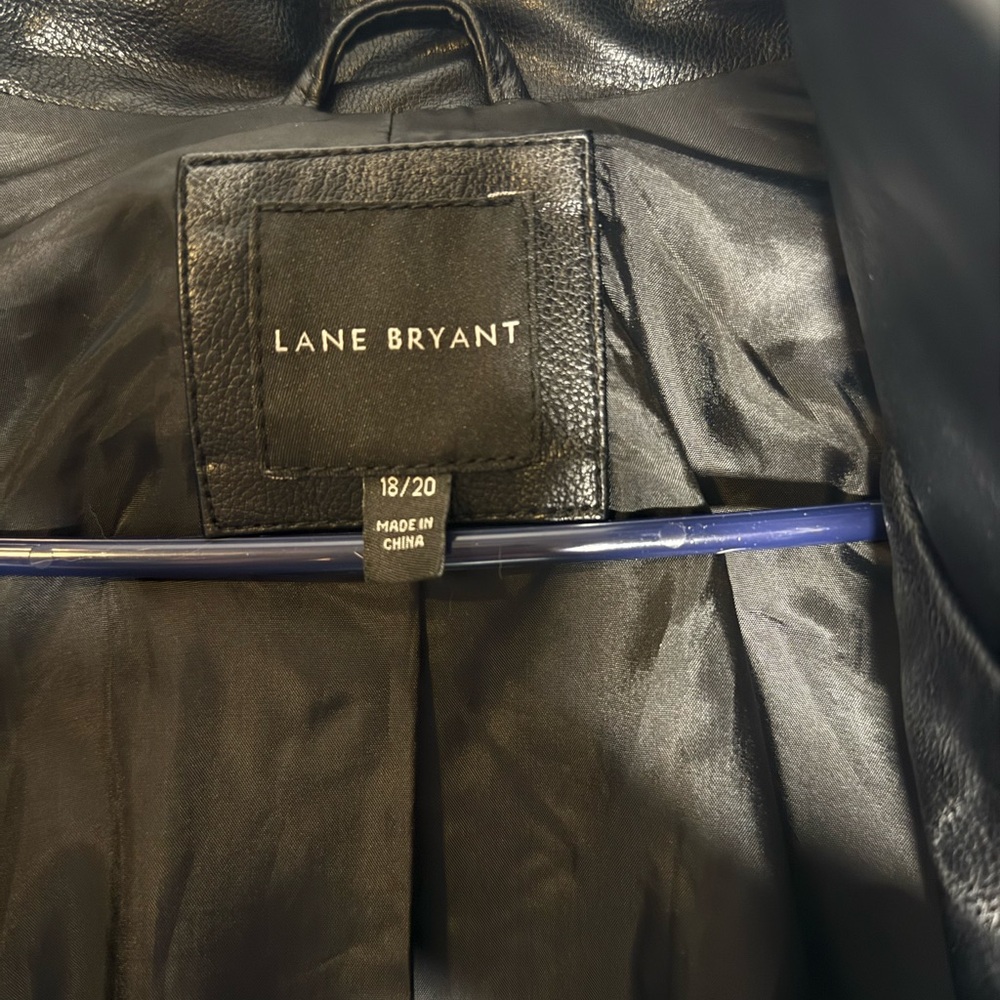 Lane Bryant Black Leather Jacket - Picture 5 of 6
